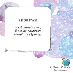 LE SILENCE N'EST JAMAIS VIDE